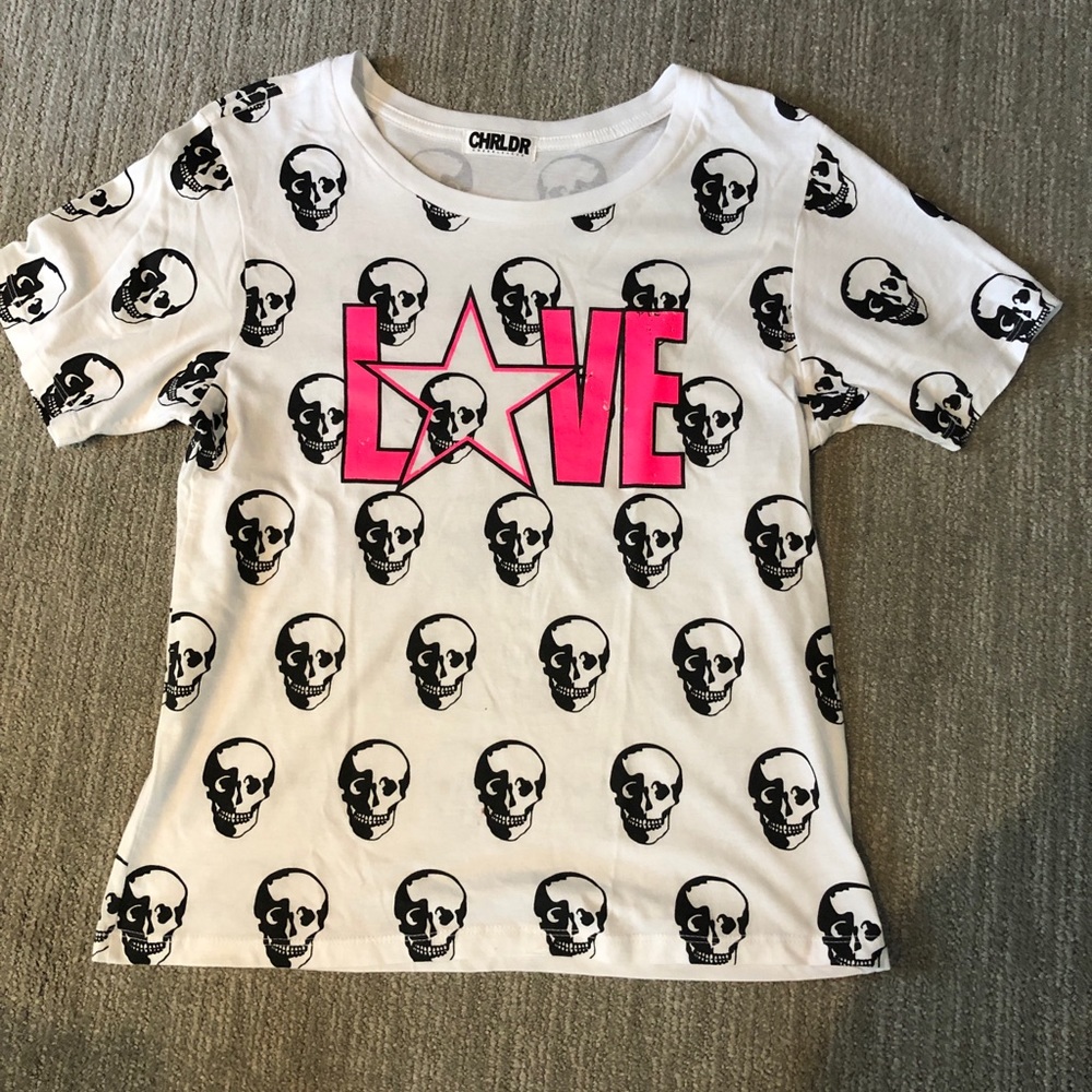 Chrldr love tshirt; perfect condition, never worn